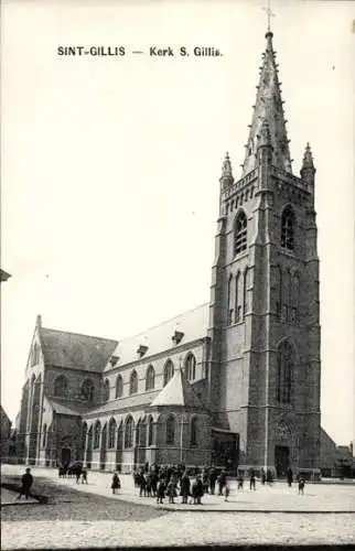 Ak Sint Gillis Dendermonde Ostflandern, Kirche S. Gillis