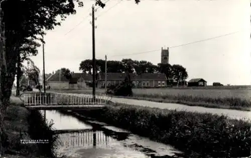 Ak Tzummarum Fryslân Niederlande, Kanalpartie, Übergang