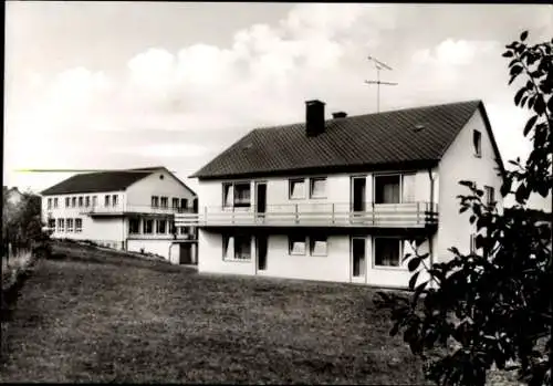 Ak Petersborn Brilon Sauerland, Gaststätte Pension A. Hornig, Balkone