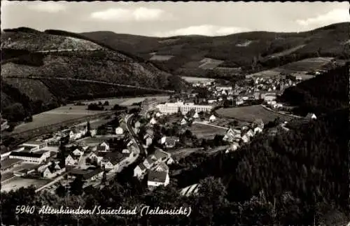 Ak Altenhundem Lennestadt im Sauerland, Teilansicht