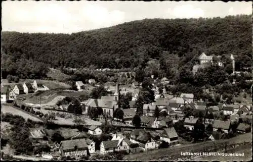 Ak Bilstein Lennestadt im Sauerland, Teilansicht mit Kirche