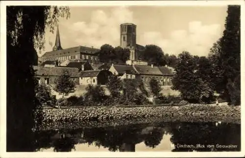 Ak Mönchengladbach am Niederrhein, Blick vom Geroweiher