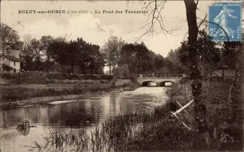 Ak Recey sur Ource Côte d'Or, Pont des Tanneries