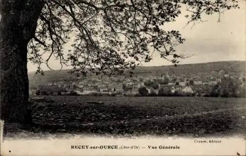 Ak Recey sur Ource Côte d'Or, vue generale