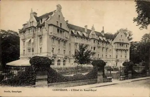 Ak Compiègne Oise, Hotel du Rond-Royal