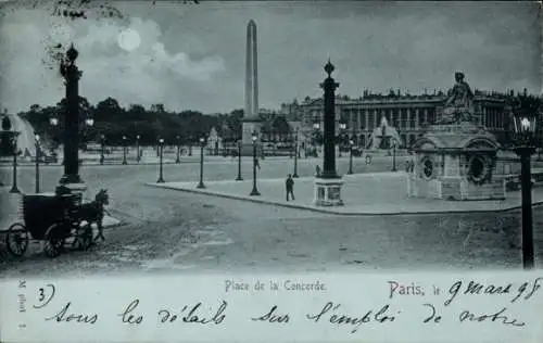 Ak Paris VIII., Place de la Concorde