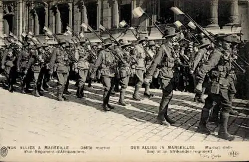 Ak Marseille Bouches du Rhône, Martial defitting of an Afrikander regiment