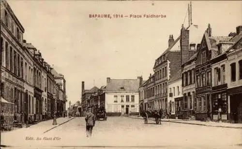 Ak Bapaume Pas de Calais, Place Faidherbe