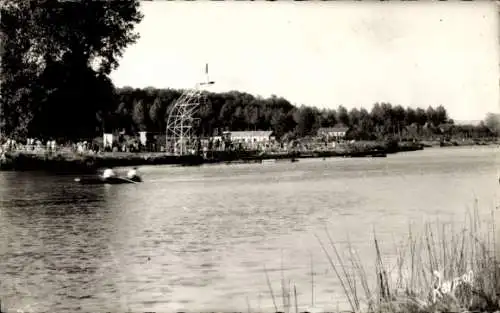 Ak Vaires sur Marne Seine et Marne, La Marne und les Bains