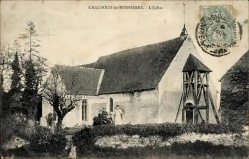 Ak Chaufour les Bonnières Yvelines, Kirche