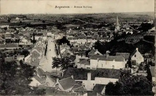 Ak Argenton sur Creuse Indre, Avenue Rollinat, Gesamtansicht