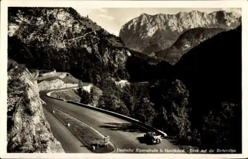 Ak Ramsau im Berchtesgadener Land Oberbayern, Gasthaus Hindenburglinde, Deutsche Alpenstraße