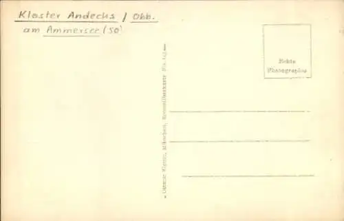 Ak Andechs am Ammersee, Kloster Andechs