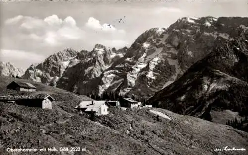 Ak Eck Berchtesgaden in Oberbayern, Oberahornalm, Ahornkaser, Hoher Göll