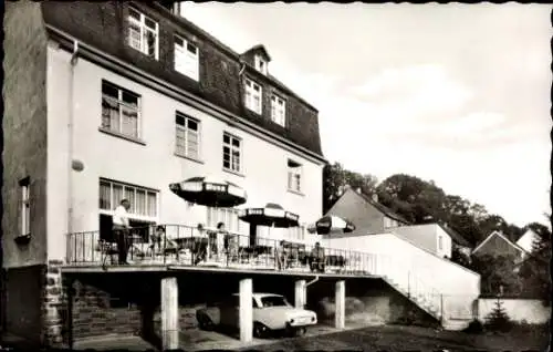 Ak Niederbreitbach an der Wied, Hotel Wiedkrone, Terrasse