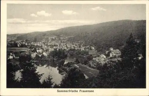 Ak Frauensee Bad Salzungen im Wartburgkreis, Panorama