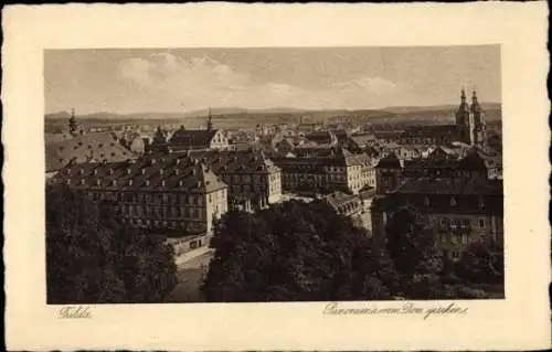 Ak Fulda in Hessen, Panorama vom Dom gesehen