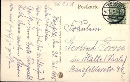 Ak Bad Hersfeld, Blick vom Kurhotel St. Wigbertshöhe