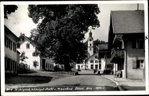 Foto Ak Bad Kohlgrub in Oberbayern, Dorfstraße