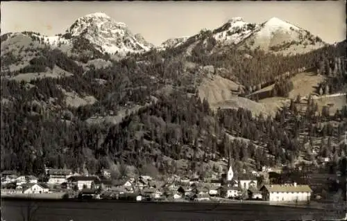 Ak Bayrischzell im Mangfallgebirge Oberbayern, Panorama, Wendelstein