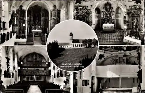 Ak Hohenpeißenberg Peißenberg Oberbayern, Wallfahrtskirche, Inneres, Orgel, Altar