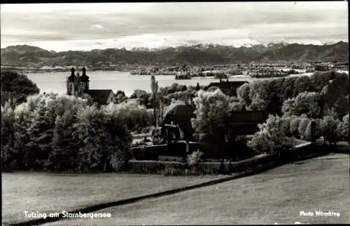 Ak Tutzing am Starnberger See Oberbayern, Panorama