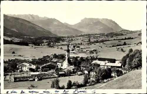 Ak Reit im Winkl Oberbayern, Panorama, Kaisergebirge