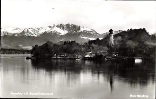 Ak Bernried am Starnberger See Oberbayern, Panorama, Benediktenwand