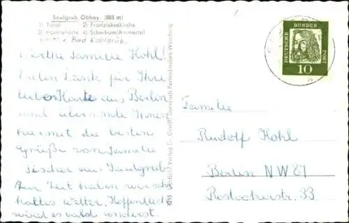 Ak Saulgrub in Oberbayern, Totalansicht, Franziskuskirche, Hörnlehütte, Scheibum Ammertal