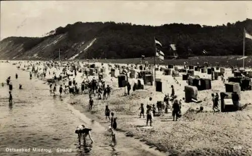 Ak Międzyzdroje Ostseebad Misdroy Pommern, Strandleben