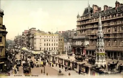 Ak London City England, West Strand
