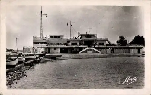 Ak Bizerte Tunesien, Wassersportgebäude