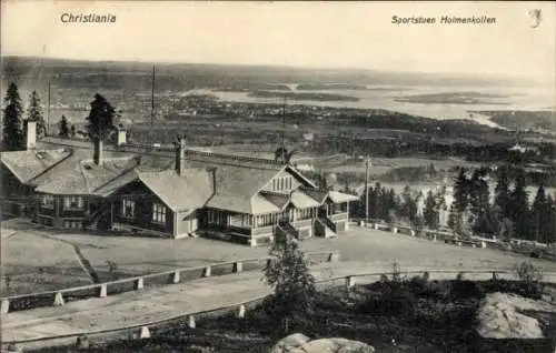 Ak Kristiania Christiania Oslo Norwegen, Sportstuen Holmenkollen