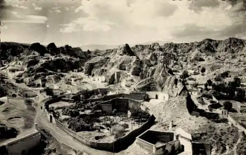 Ak Guadix Andalusien Spanien, Blick auf die Höhlen