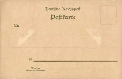 Litho Cunewalde in der Oberlausitz, Gesamtansicht, Bahnhof, Kirche, Rittergut