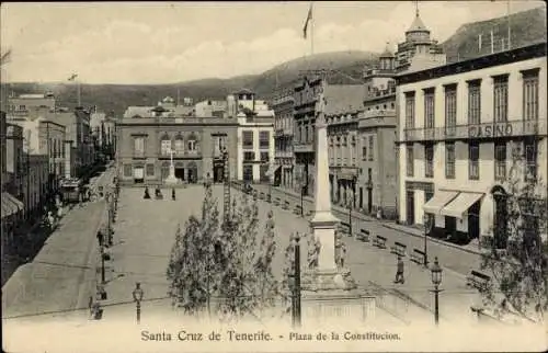 Ak Santa Cruz de Teneriffa Kanarische Inseln Spanien, Plaza de la Constitucion