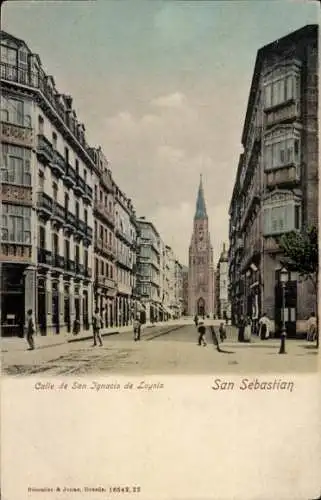 Ak Donostia San Sebastián Baskenland, Calle de San Ignacio de Loyola