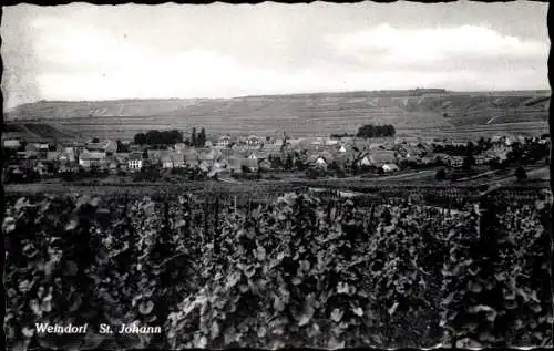 Ak Sankt Johann Rheinhessen, Panorama, Weinberge