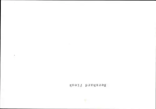 Ak Schauspieler Bernhard Piesk, Portrait, Autogramm