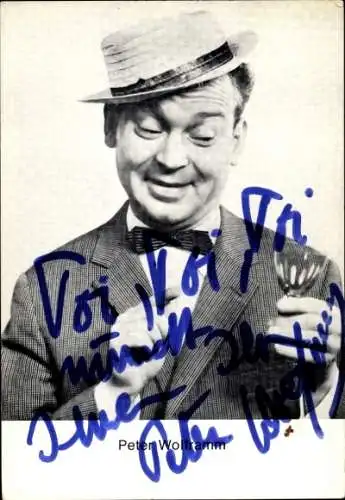 Ak Schauspieler Peter Wolframm, Portrait, Autogramm