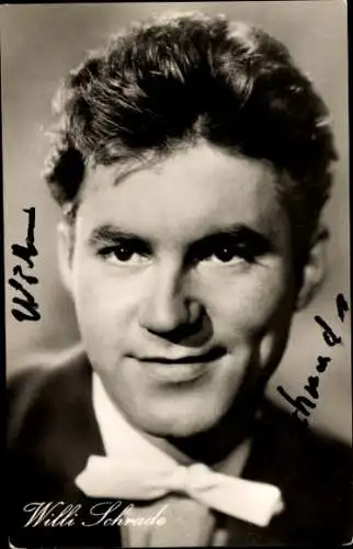 Ak Schauspieler Willi Schrade, Portrait, Autogramm