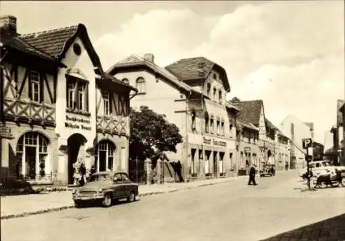 Ak Roßleben im Kyffhäuserkreis, Ernst Thälmann Straße, Buchdruckerei