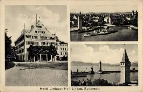 Ak Lindau am Bodensee Schwaben, Hotel Lindauer Hof