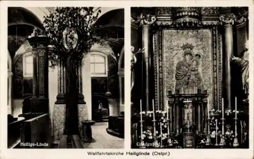 Ak Święta Lipka Heiliglinde Ostpreußen, Wallfahrtskirche, Gnadenbild