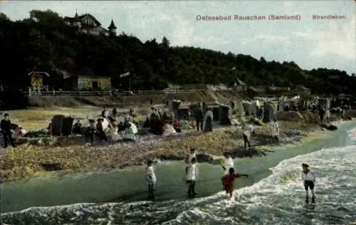 Ak Swetlogorsk Rauschen Ostpreußen, Strandleben