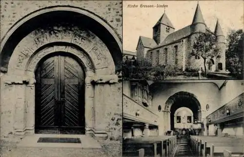 Ak Großen Linden Großenlinden Linden Hessen, Kirche