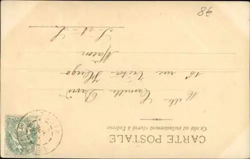 Ak Zwei Kinder sitzen in einem Eierhaus, Leiter