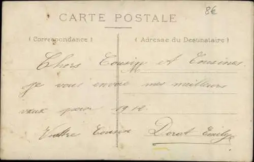 Ak Mädchen in einem Waschbottich als Segelboot