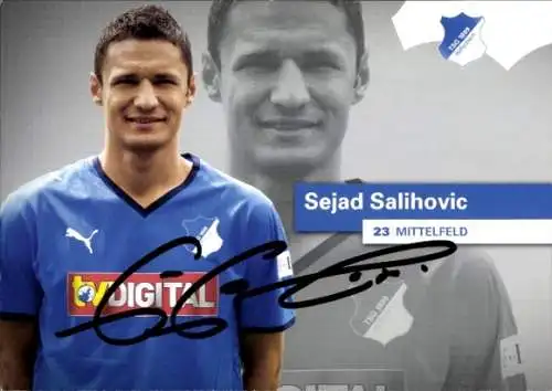 Autogrammkarte Fußballspieler Sejad Salihovic, TSG 1899 Hoffenheim, Autogramm