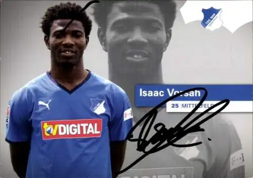 Autogrammkarte Fußballspieler Isaac Vorsah, TSG 1899 Hoffenheim, Autogramm